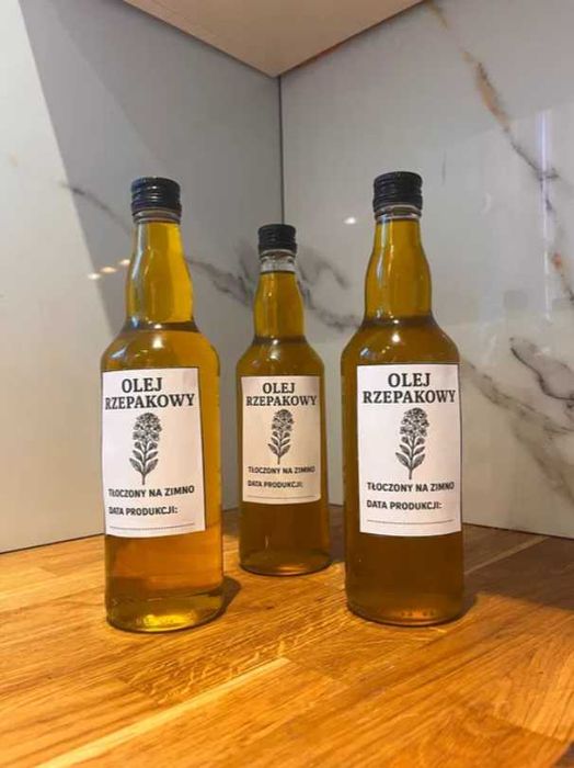 Naturalny olej rzepakowy 3 x 0,5l - tłoczony na zimno