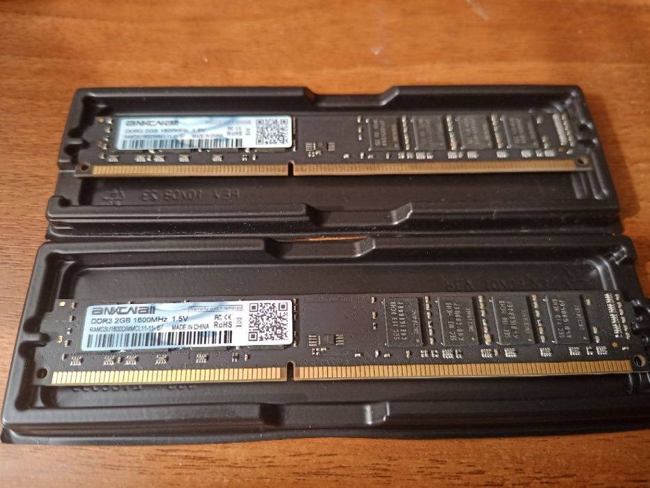 Память ANKOWALL DDR3 1600 Mhz для ПК - 4 GB. (2 планки по 2 GB)