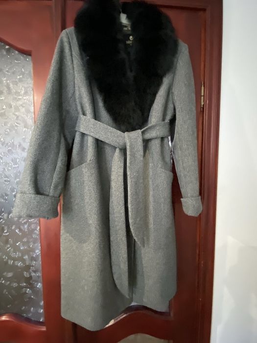 Пальто жіноче розмір 48 колір сірий