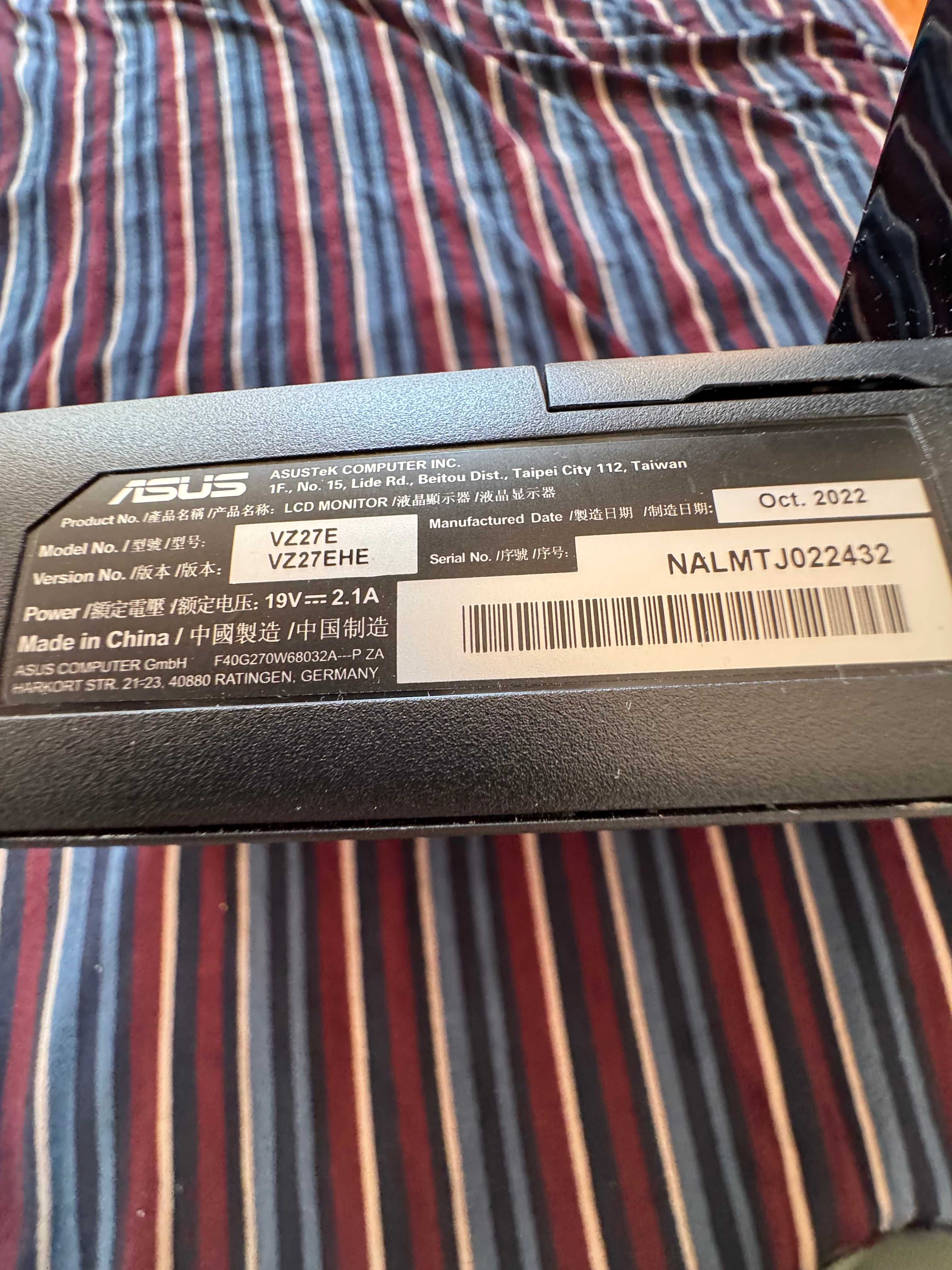 Monitor ASUS VZ27EHE (27'' - FHD - IPS)