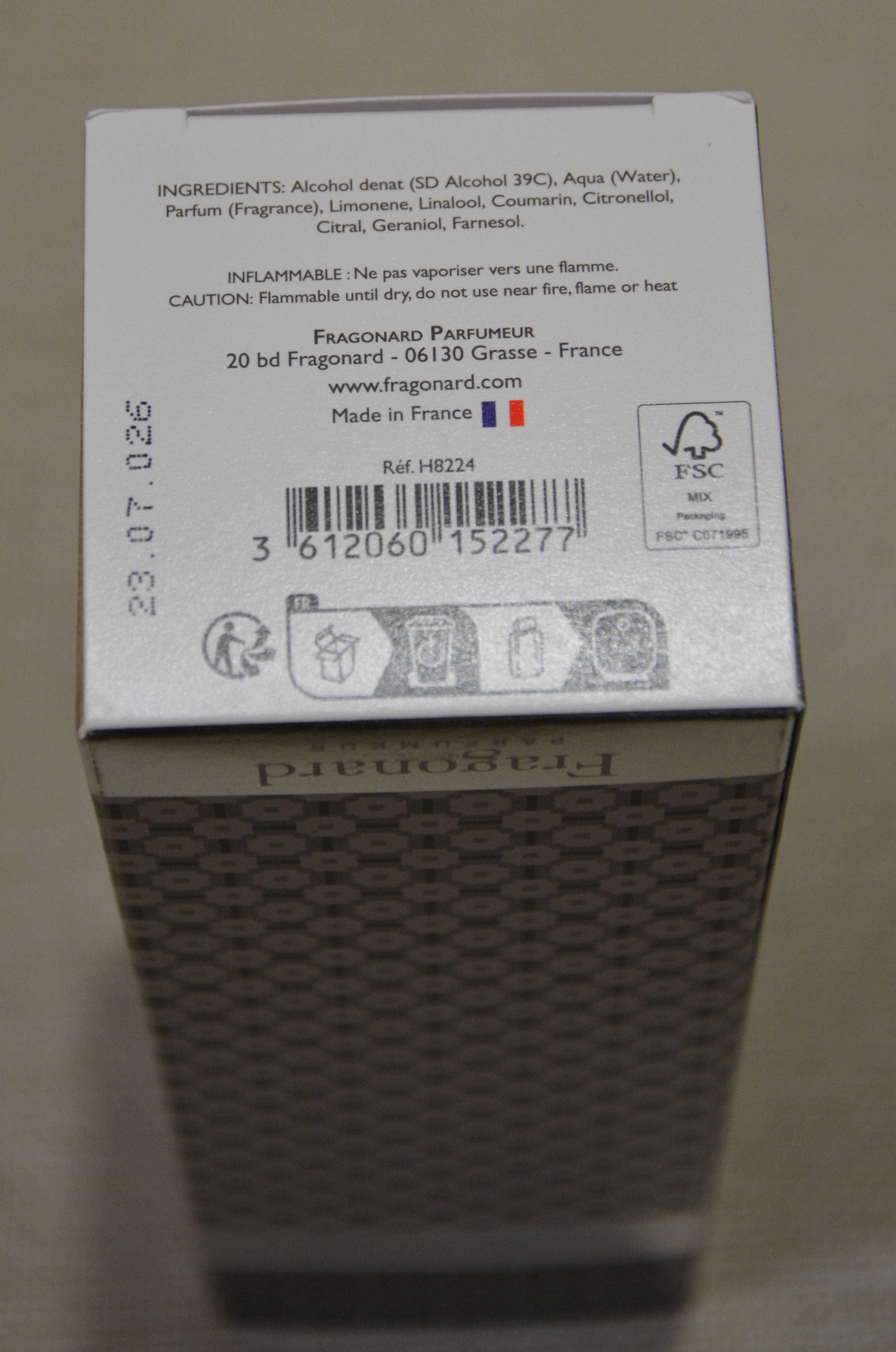Fragonard - Eau de Seducteur- pudełko