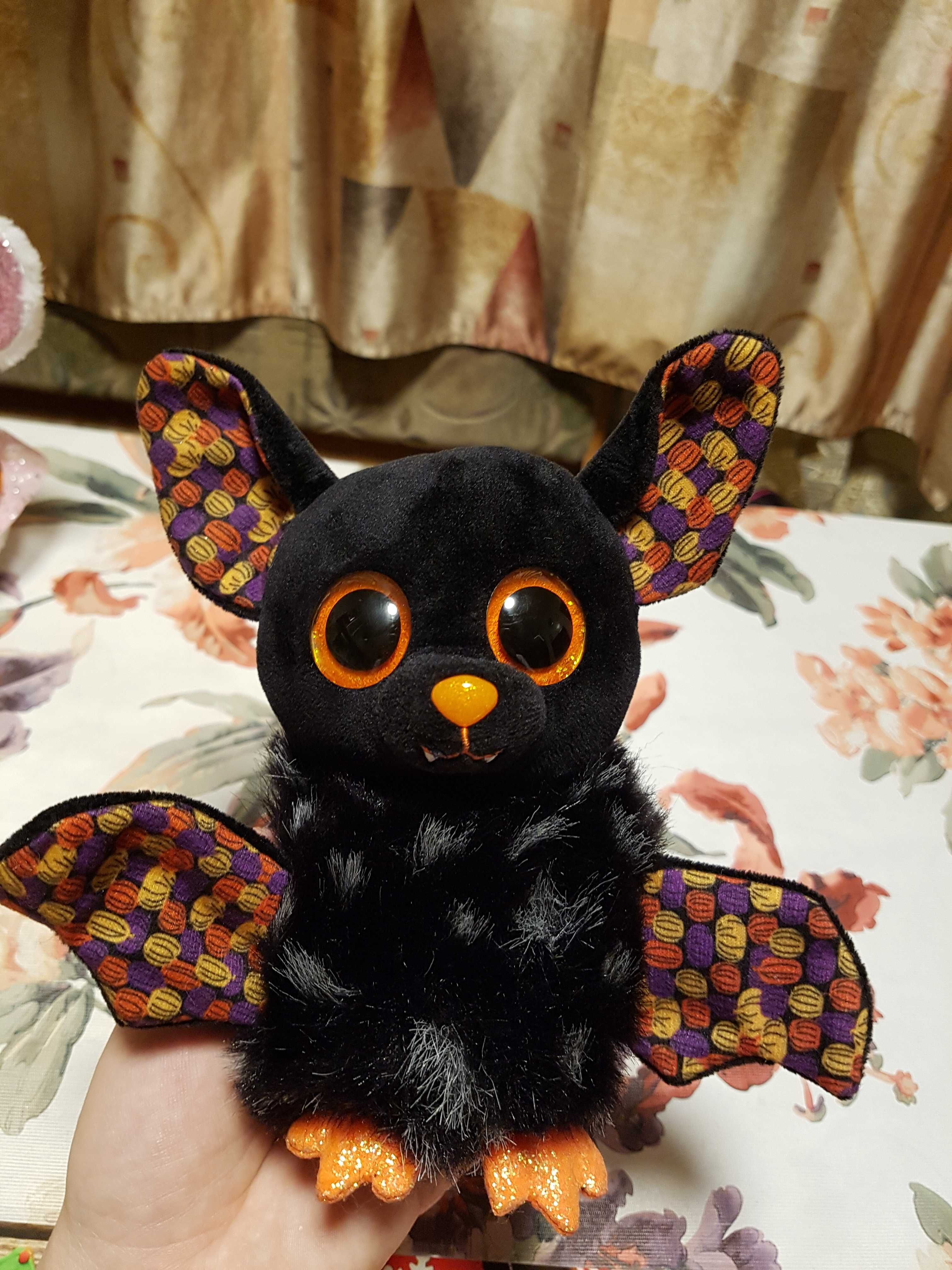 TY Beanie Boos глазастик летучая мышь пушистая 15 см Halloween