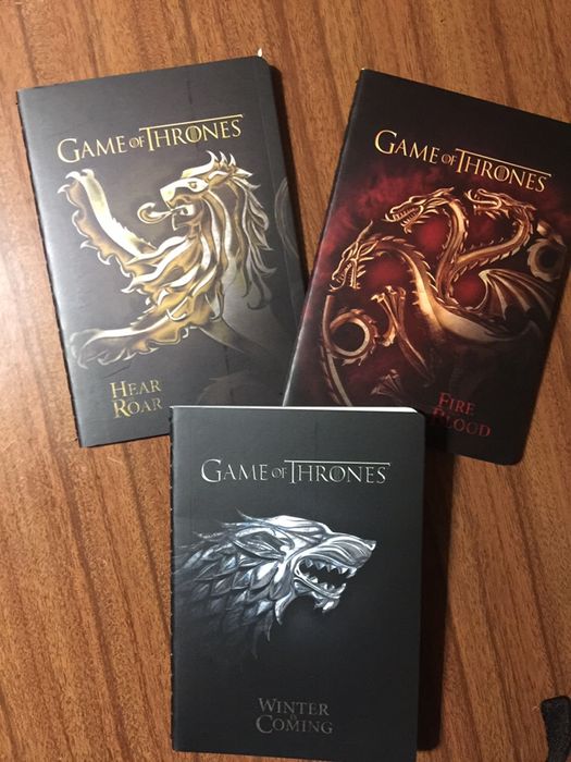 3 Mini notebooks Game of Thrones - blocos