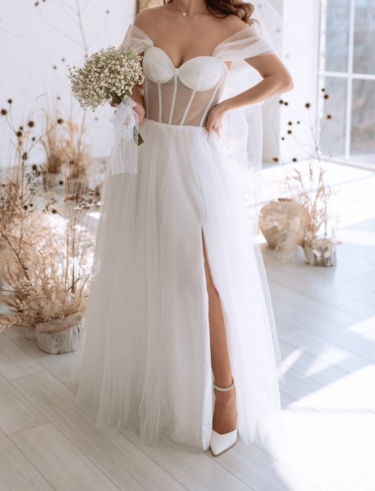 Свадебное белое платье