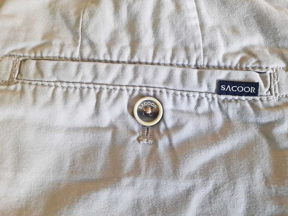 Calções Algodão Chino Cinzento  Sacoor  Portofino Homem Slim Fit 46
