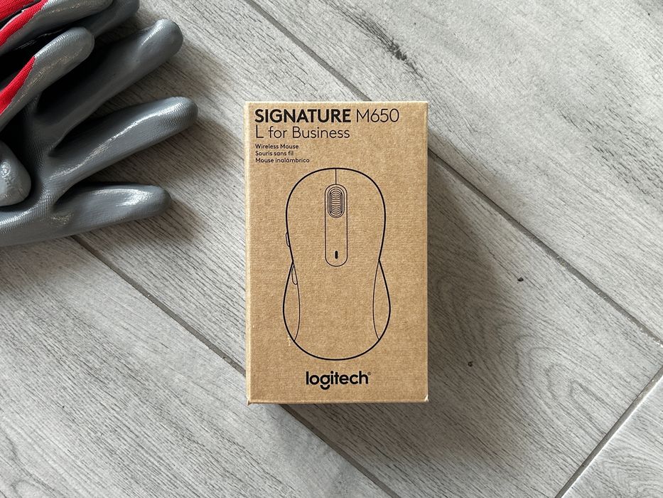 Тиха безпровідна мишка Logitech M650 Signature (L) - Для Правші