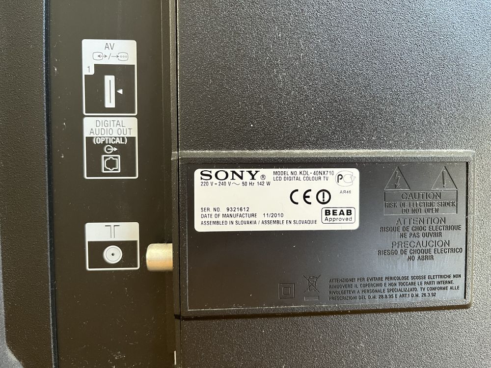 Telewixor Sony Bravia KDL-40NX710 44 cali