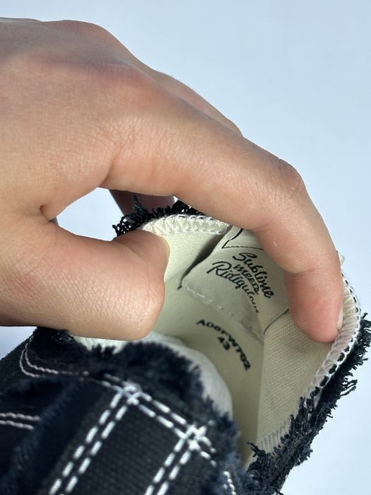 MMY Maison Mihara Yasuhiro black черные кеды кроссовки чорні кеди 43