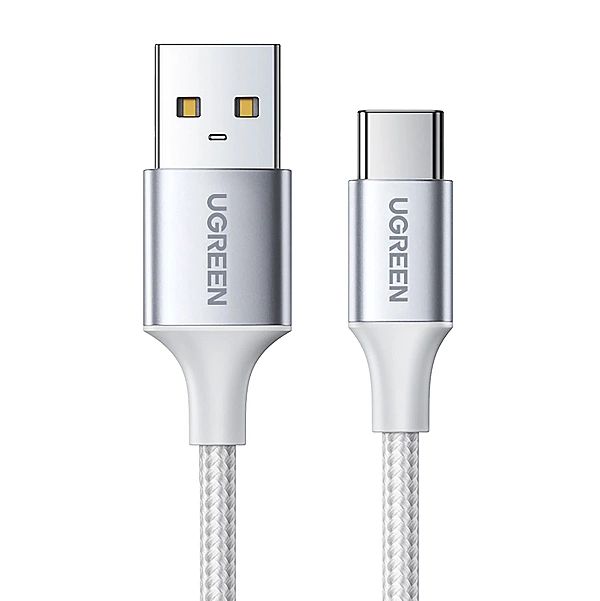 Kabel Ugreen US288, 60130 USB-A / USB-C QC 3.0/3A 0.5m - biały