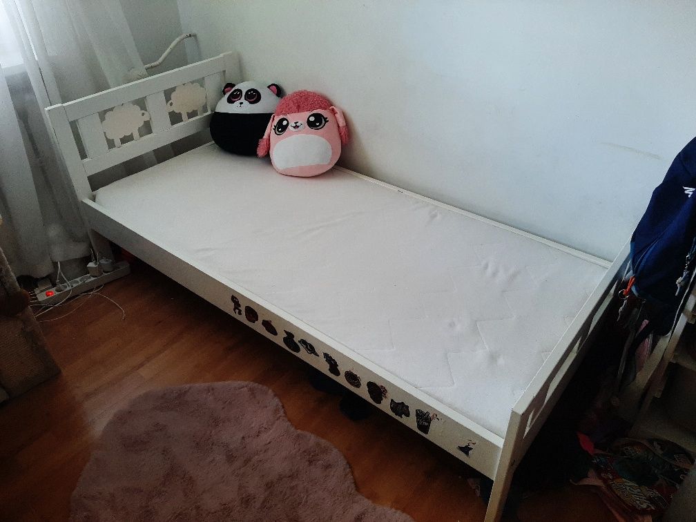 Łóżko ikea kritter sultan materac
