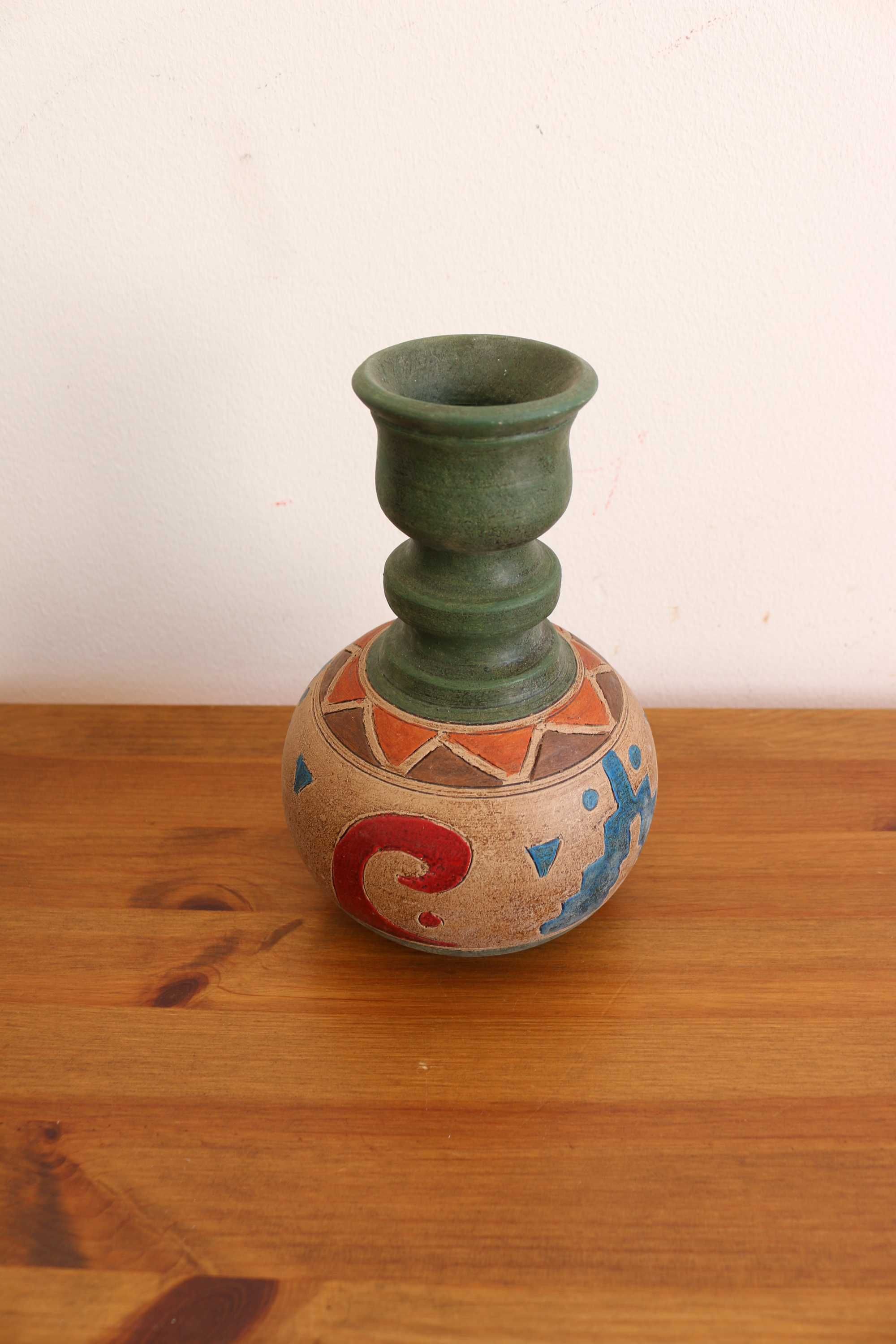 Vaso vintage colorido