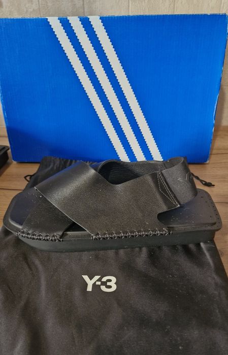 Чорні сандалі  Adidas Y-3,  натуральна шкіра