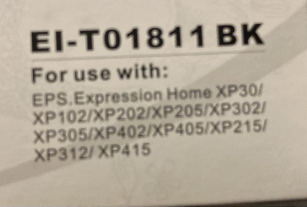 Tinteiro (10) para Epson XP (E1811 E1812 E1813 E1814) novos e selados