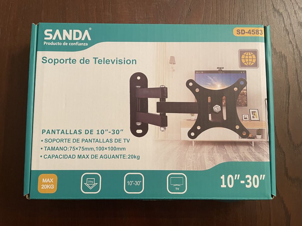Suporte TV com braço articulado 10-30 Polgadas Novo!
