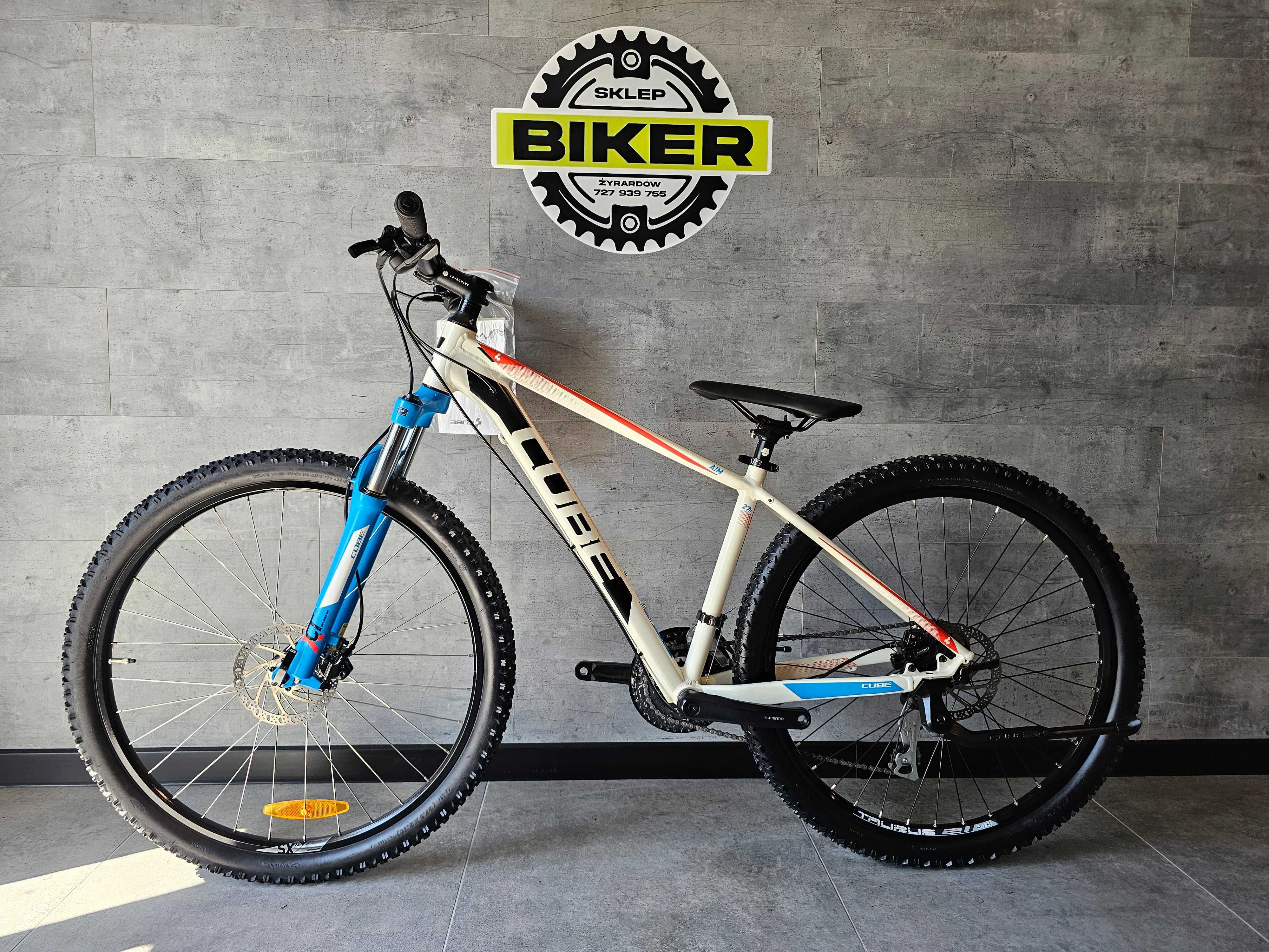 WYPRZEDAŻ * CUBE AIM Rama 16" KOŁA 27,5 * Shimano ACERA 3x8 Hydraulika