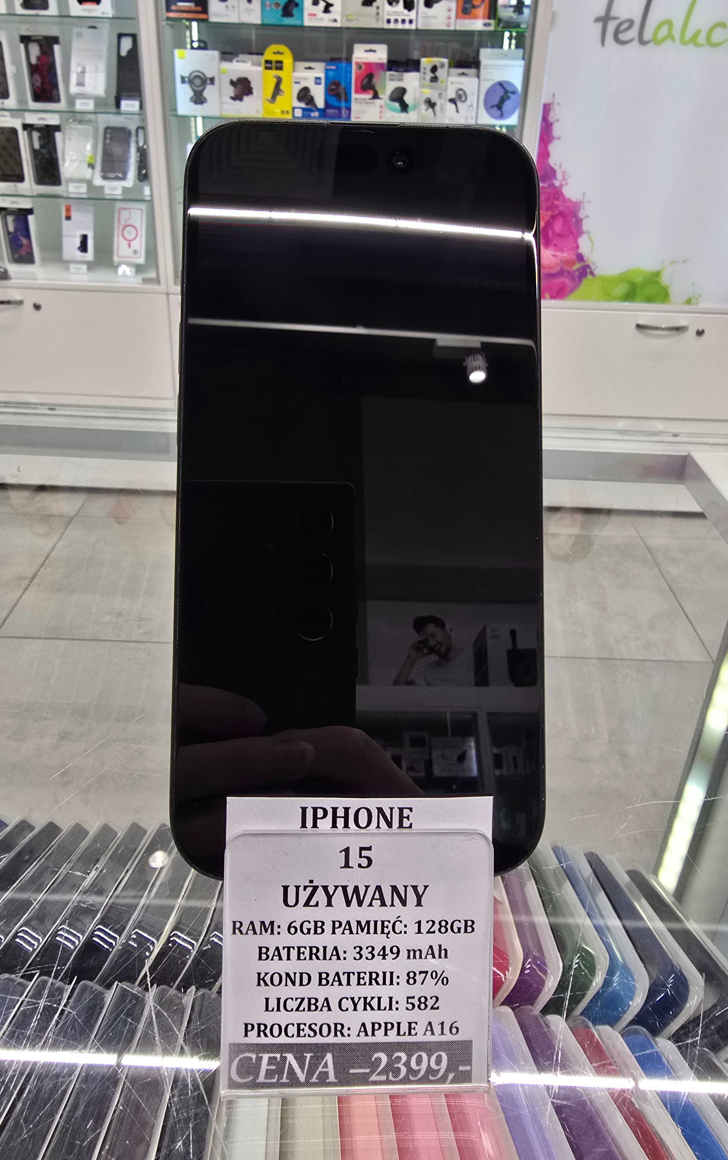 Iphone 15 128GB Bat 87% Telakces Felicity *Raty 0%