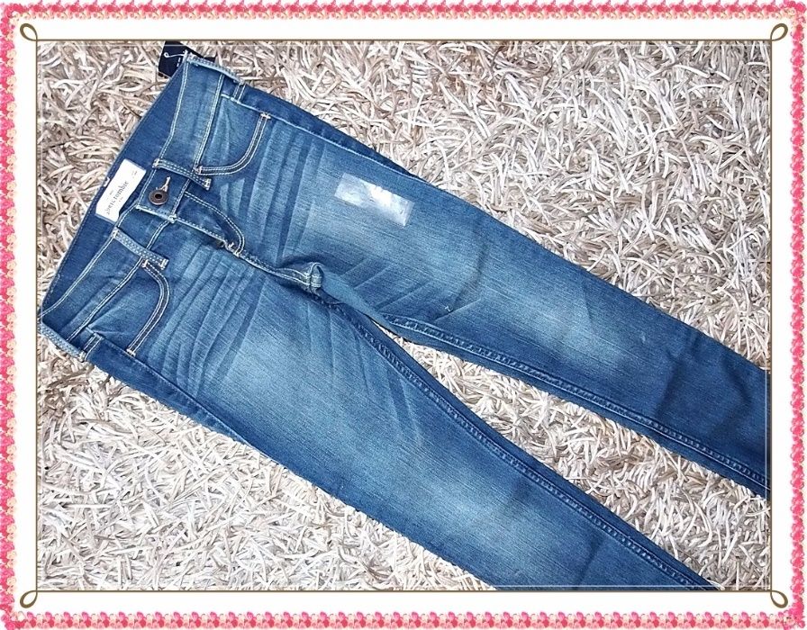 ABERCROMBIE NOWE extra SPODNIE miękki jeans r 152 _ 12 lat