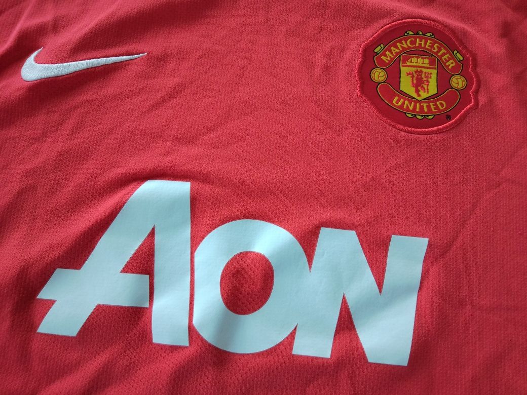 Manchester United 2010/11 home koszulka piłkarska junior Nike 150-160