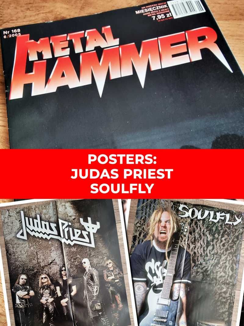 Metal Hammer 2005 - Audioslave, Plakaty: Judas Priest, Soulfly