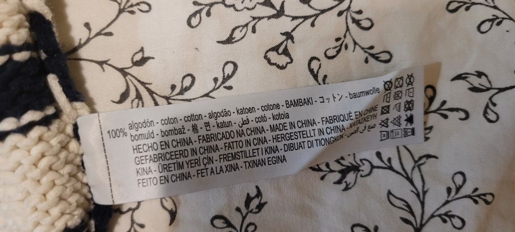 Biały sweter w paski oversize r38 oysho