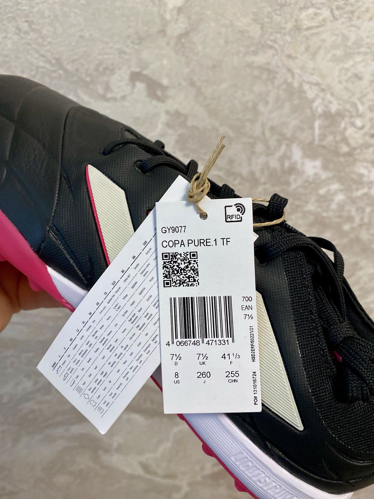 Сороконіжки Adidas Copa Pure.1 TF нові бутси бампи 41 42 43 44 розмір