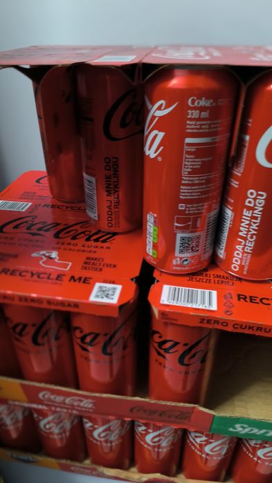 Napoje 1.5L Coca Cola Zero Fuze Tea