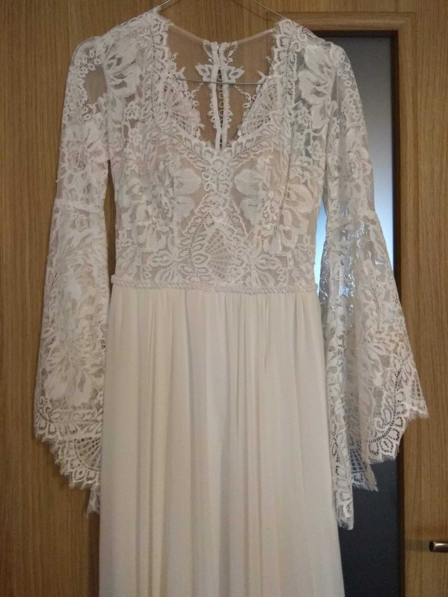 Suknia ślubna w stylu Boho rozmiar XS