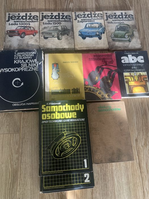 Książki stare samochody osobowe, krajowe silniki wysokoprężne, naprawa