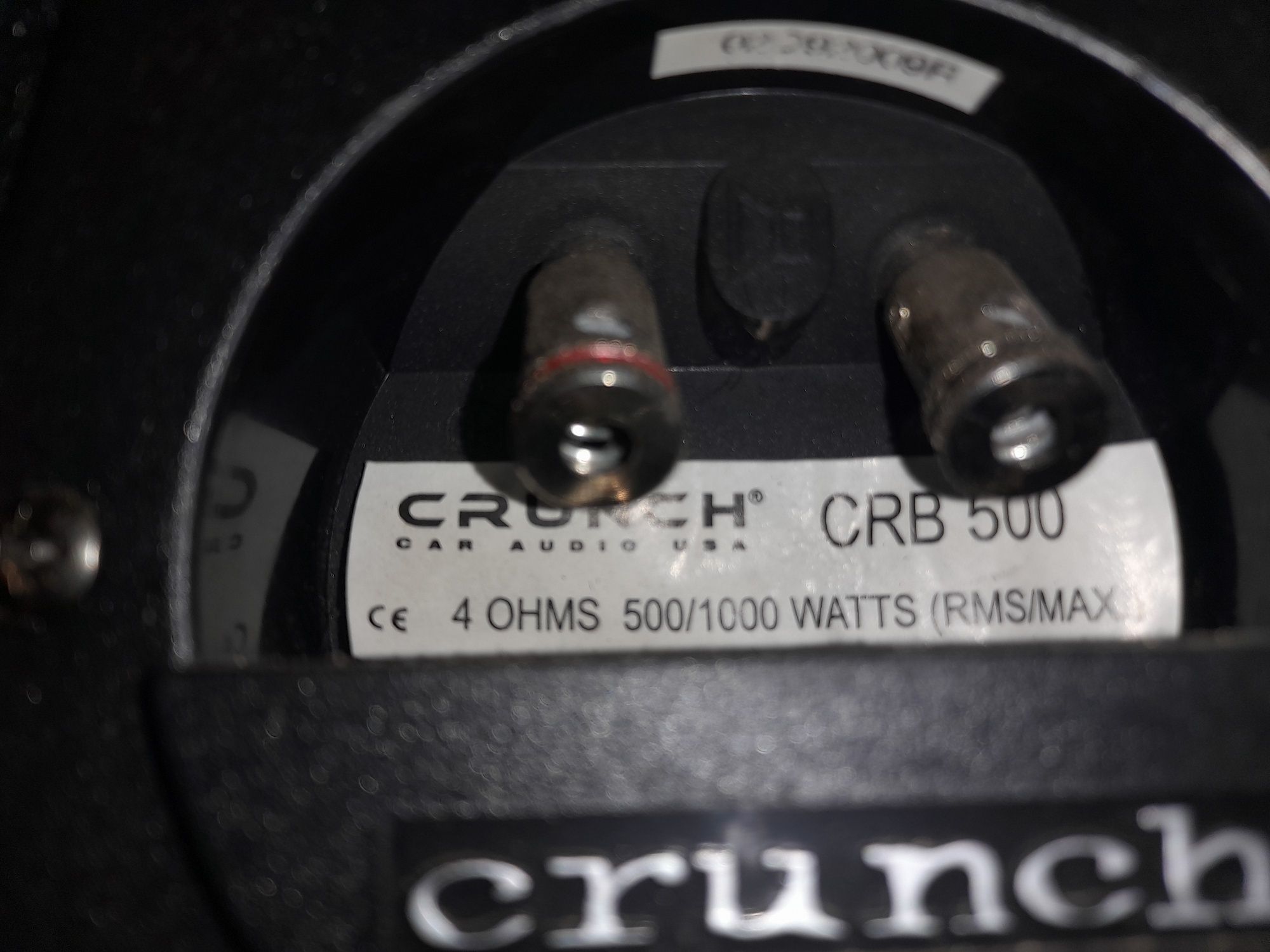 Subwoofer crunch crb 500 kondensator magnat