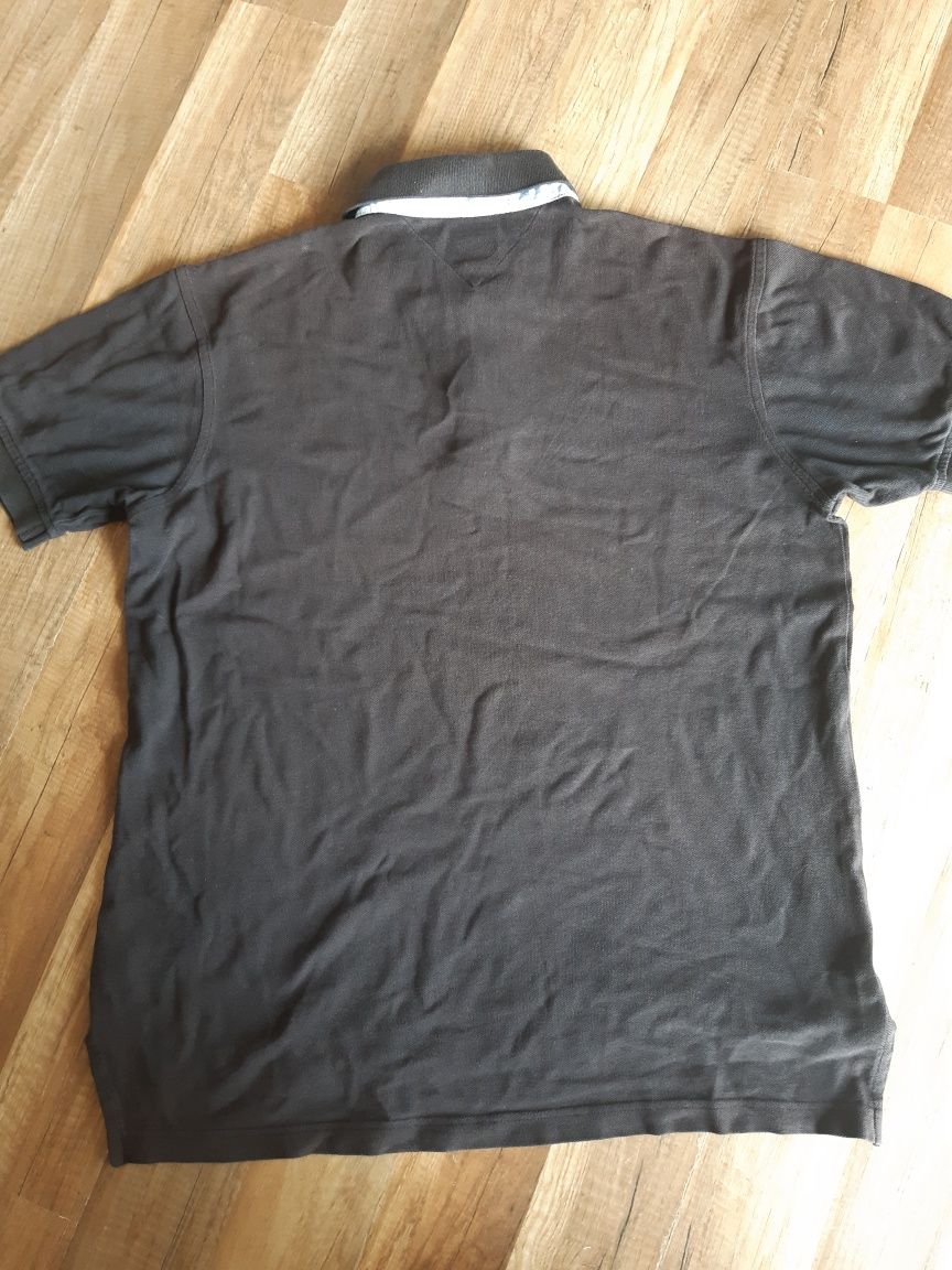 Tommy Hilfiger koszulka polo M t-shirt brązowy męski
