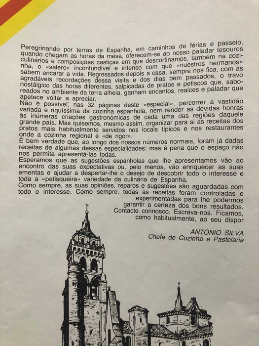 Tele Culinária e Doçaria ESPECIAL COZINHA ESPANHOLA (1982)
