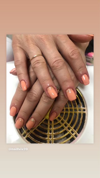 Гель лак, нарощення