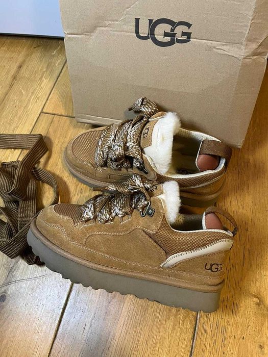 Buty zimowe trampki ugg lowmel chestnut brązowe śniegowce