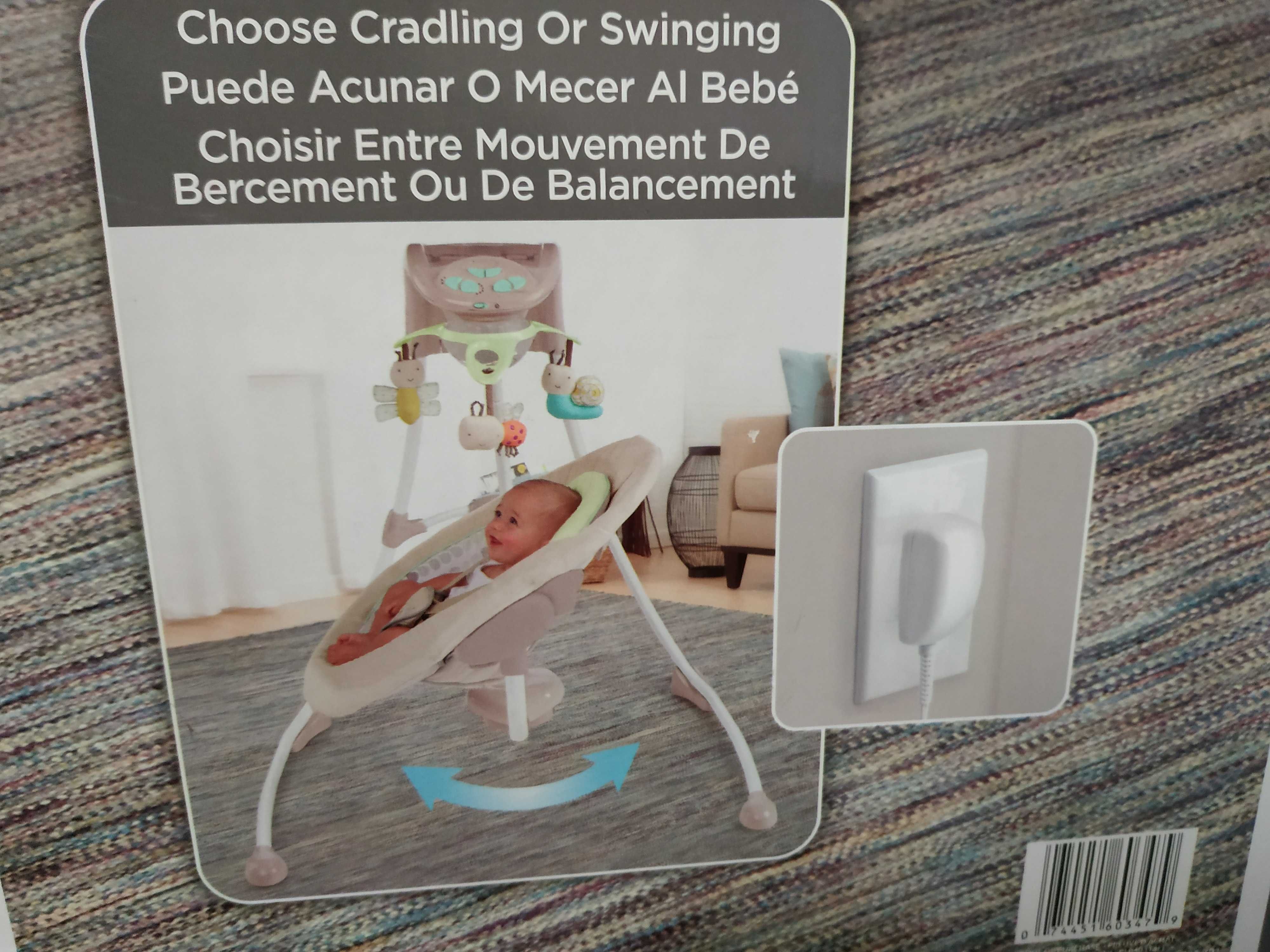Bujak ingenuity InLighten Cradling Swing dla niemowląt