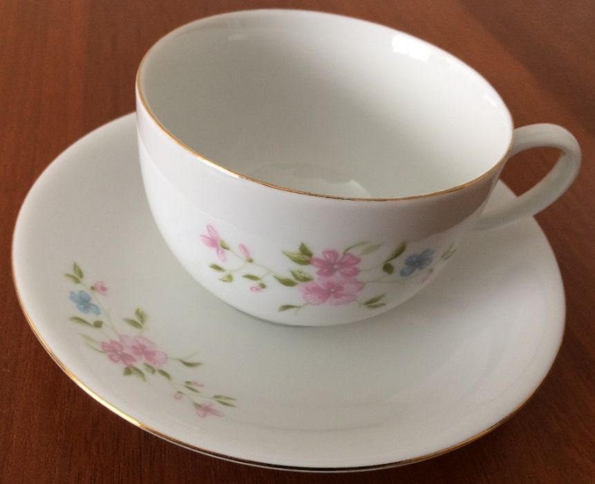 Serwis kawowy / herbaciany dla 6 osób SILESIAN PORCELAIN - Okazja !!!