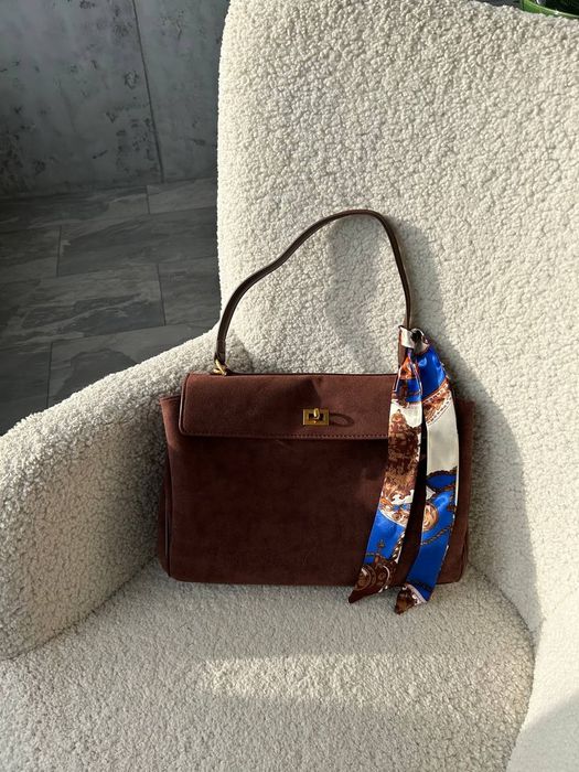 Сумка жіноча з натуральної  замші