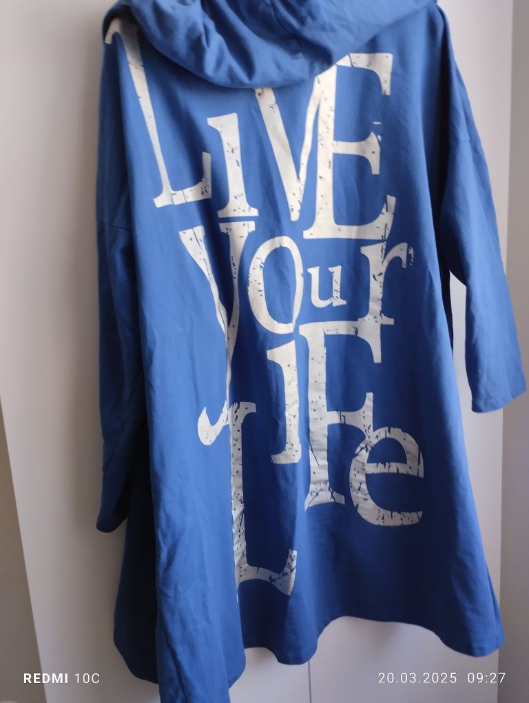 Długa bluza kardigan oversize Bon prix 48/50
