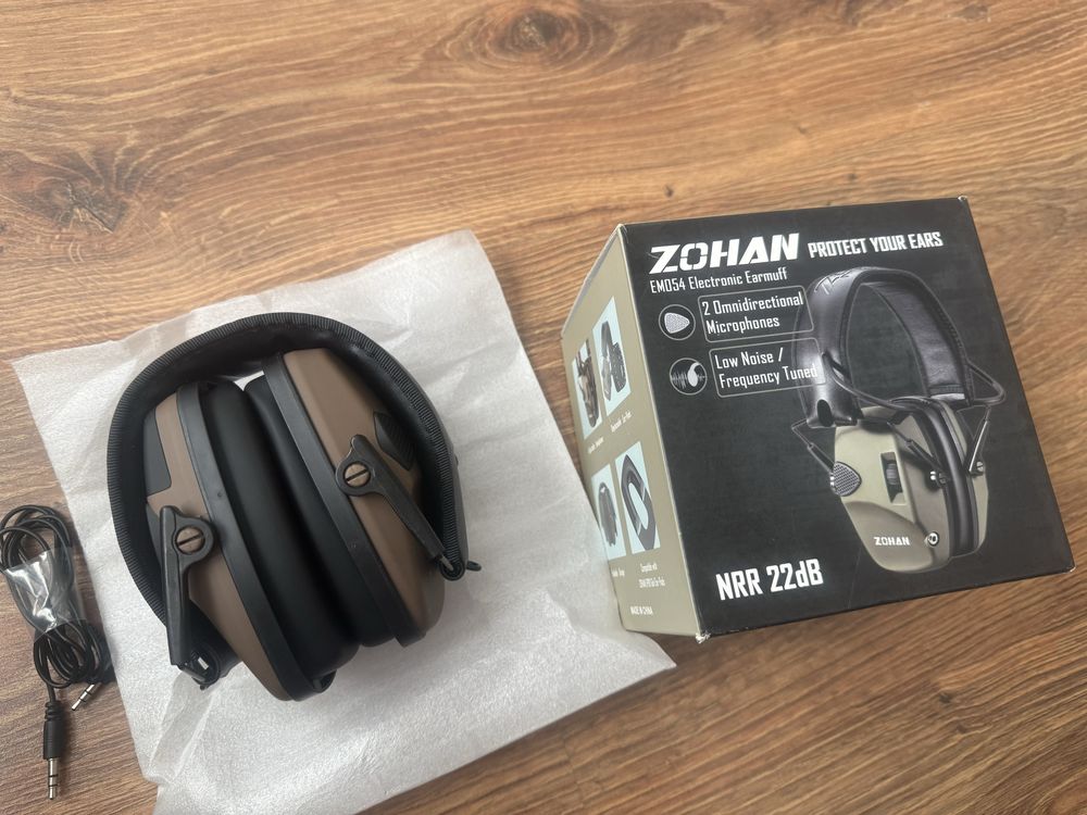 ZOHAN 054 Elektroniczne nauszniki ochronne NRR22 dB