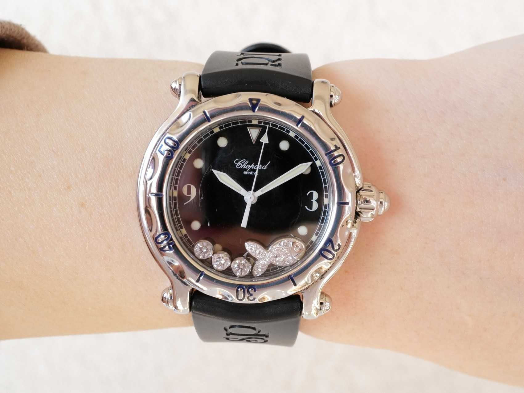 Chopard Happy Sport Happy Fish Black Dial 38mm