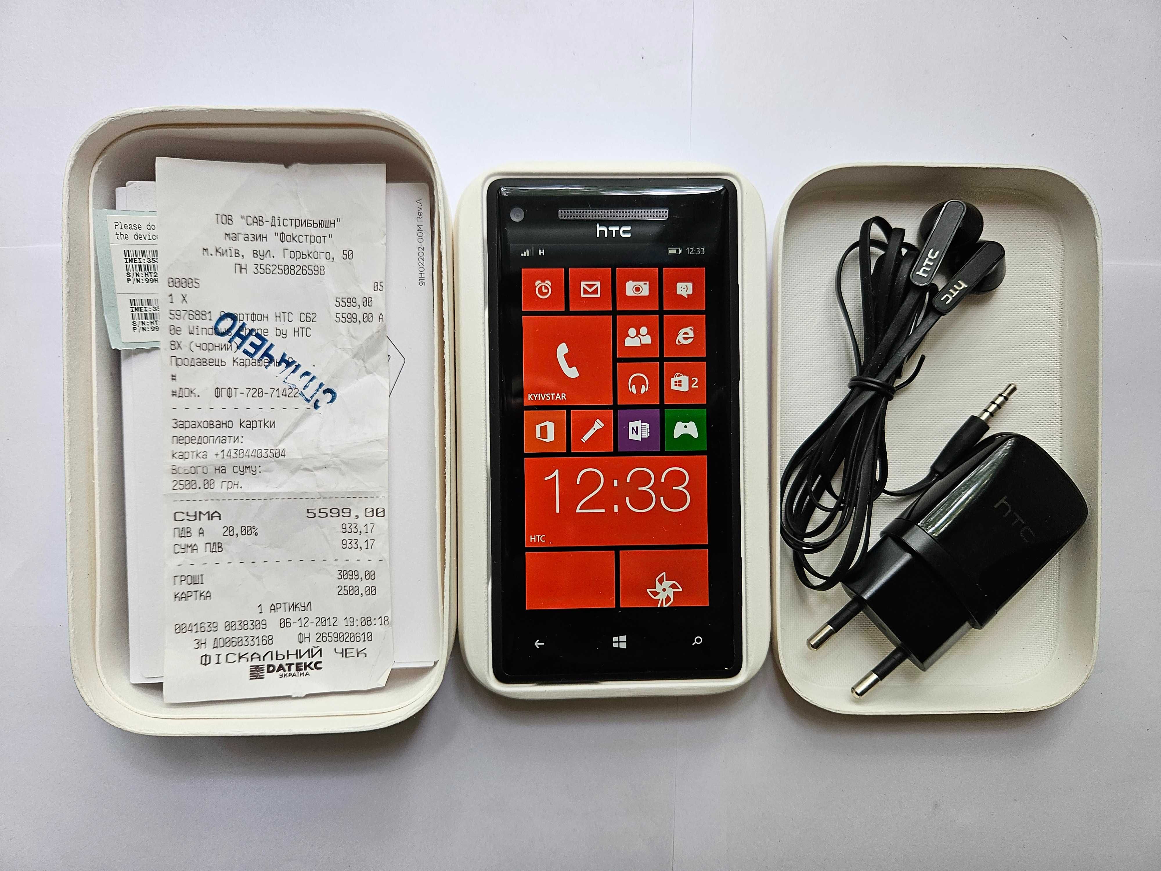 Мобільний телефон HTC Windows Phone 8X