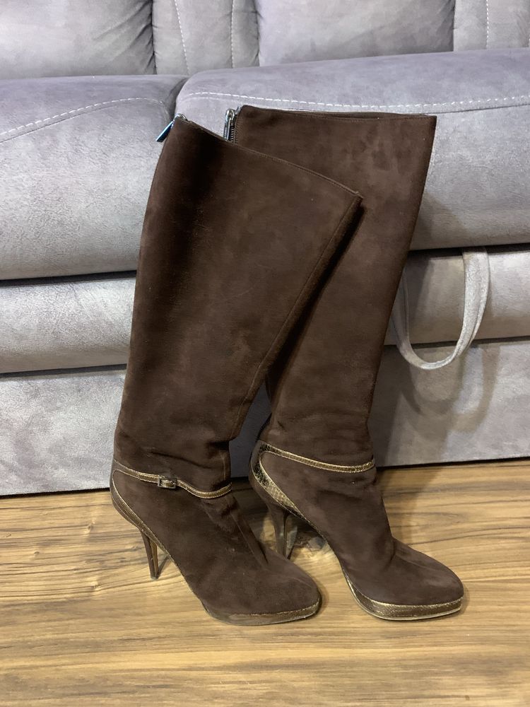 Замш сапожки Jimmy Choo р.36 London