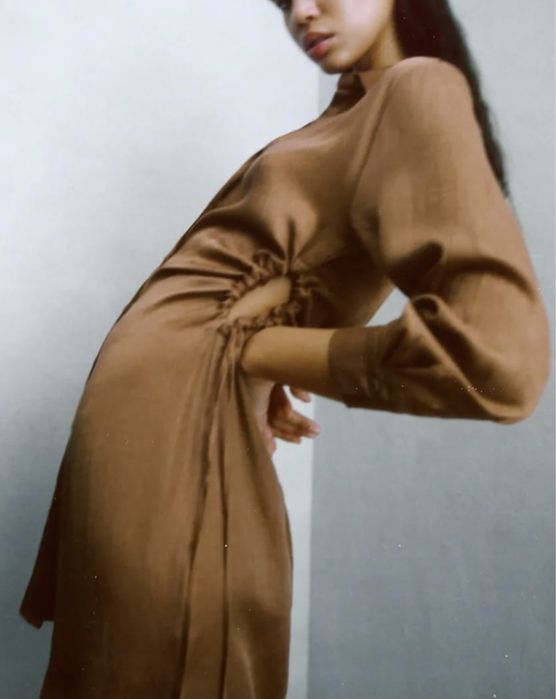 Сукня  Zara з жатої тканини