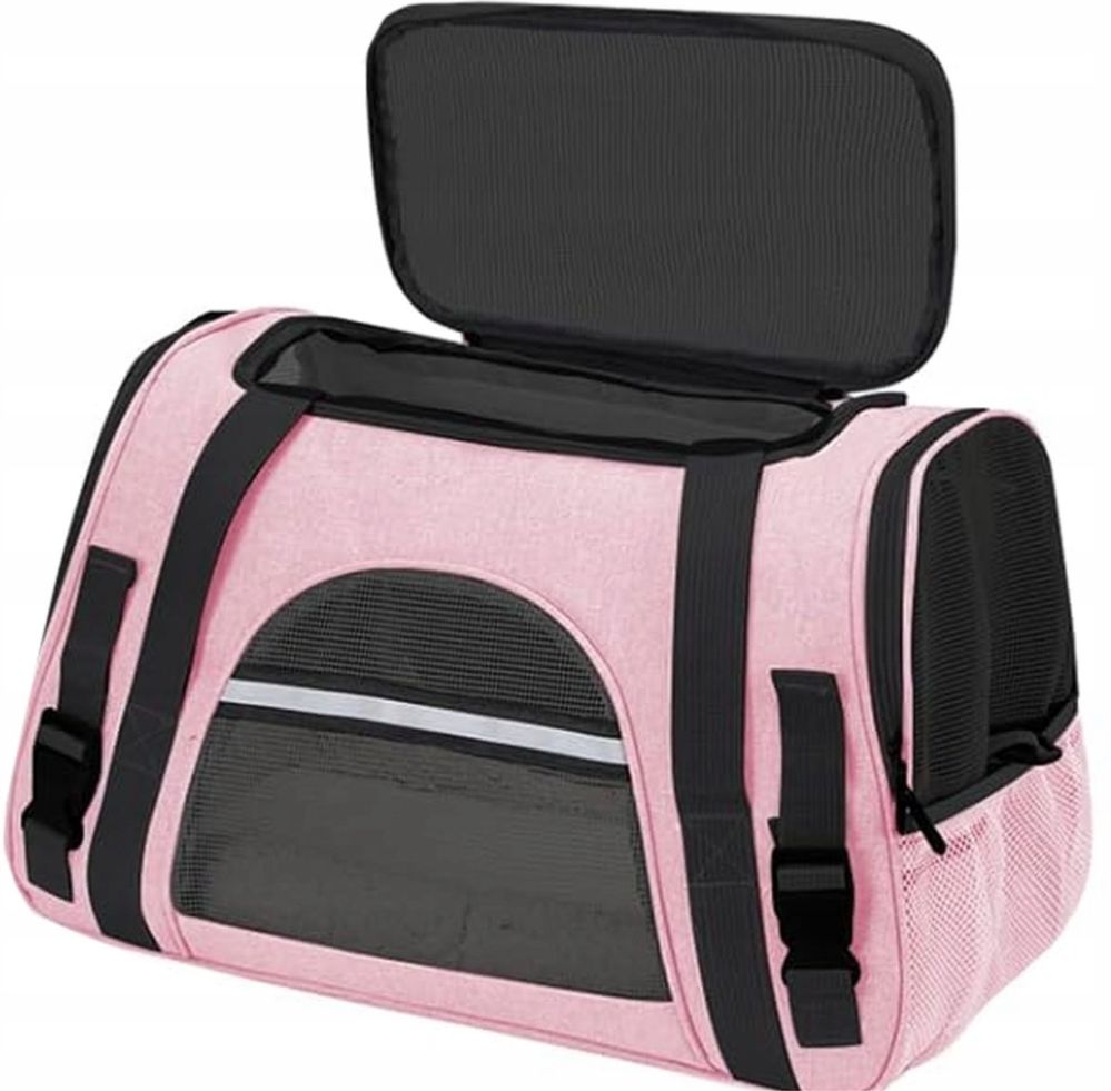Transporter • Różowy • Torba Podróżna Dla Psa Kota do 10kg ‼️ Lotniczy