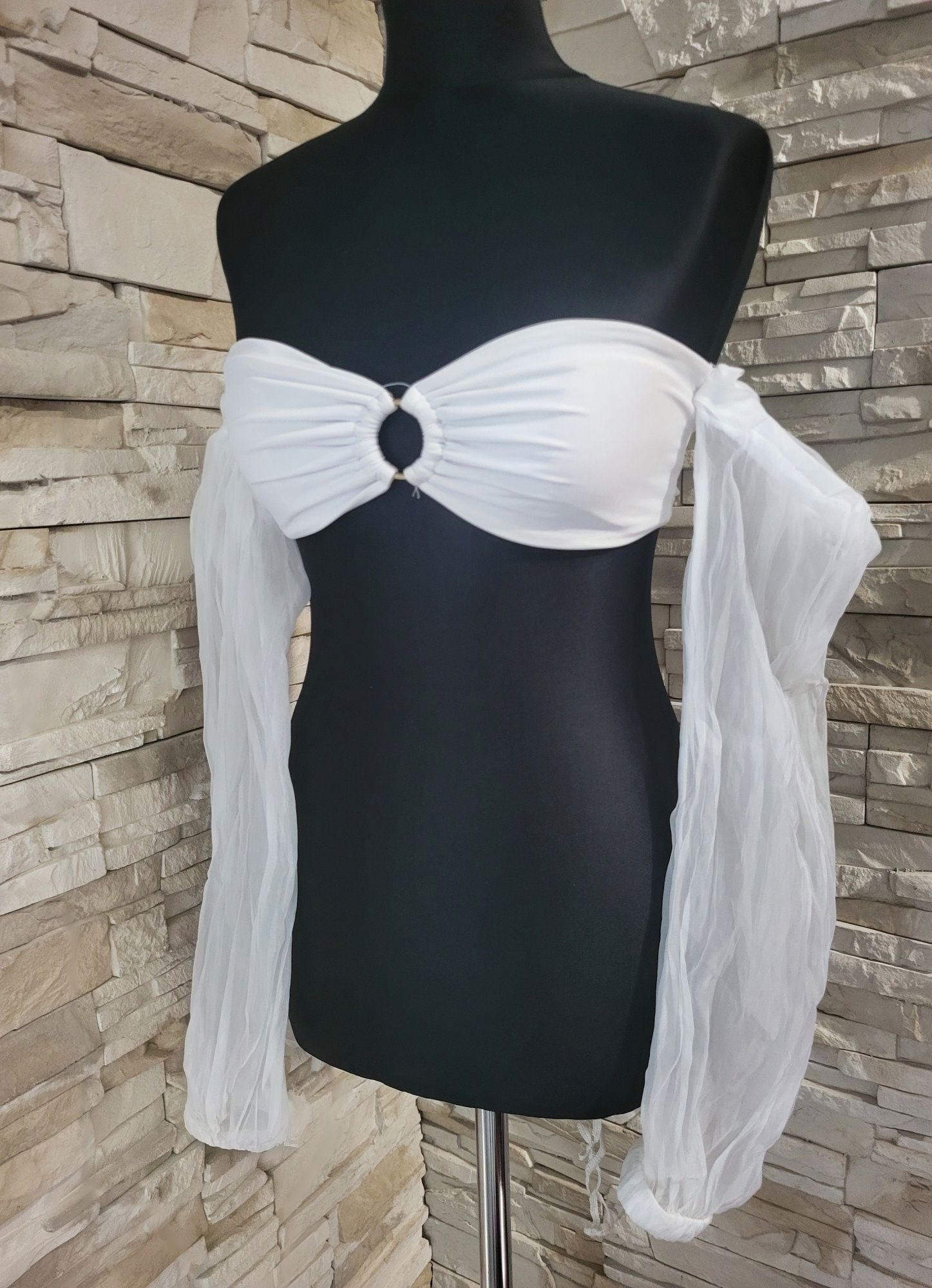 Piękny letni topik w stylu boho S M