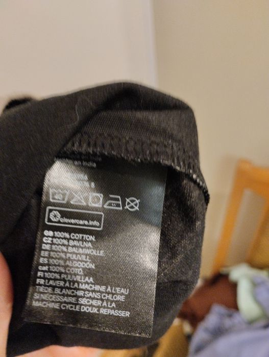 Bawełniana sukienka z długim rękawem r.122/128 H&M