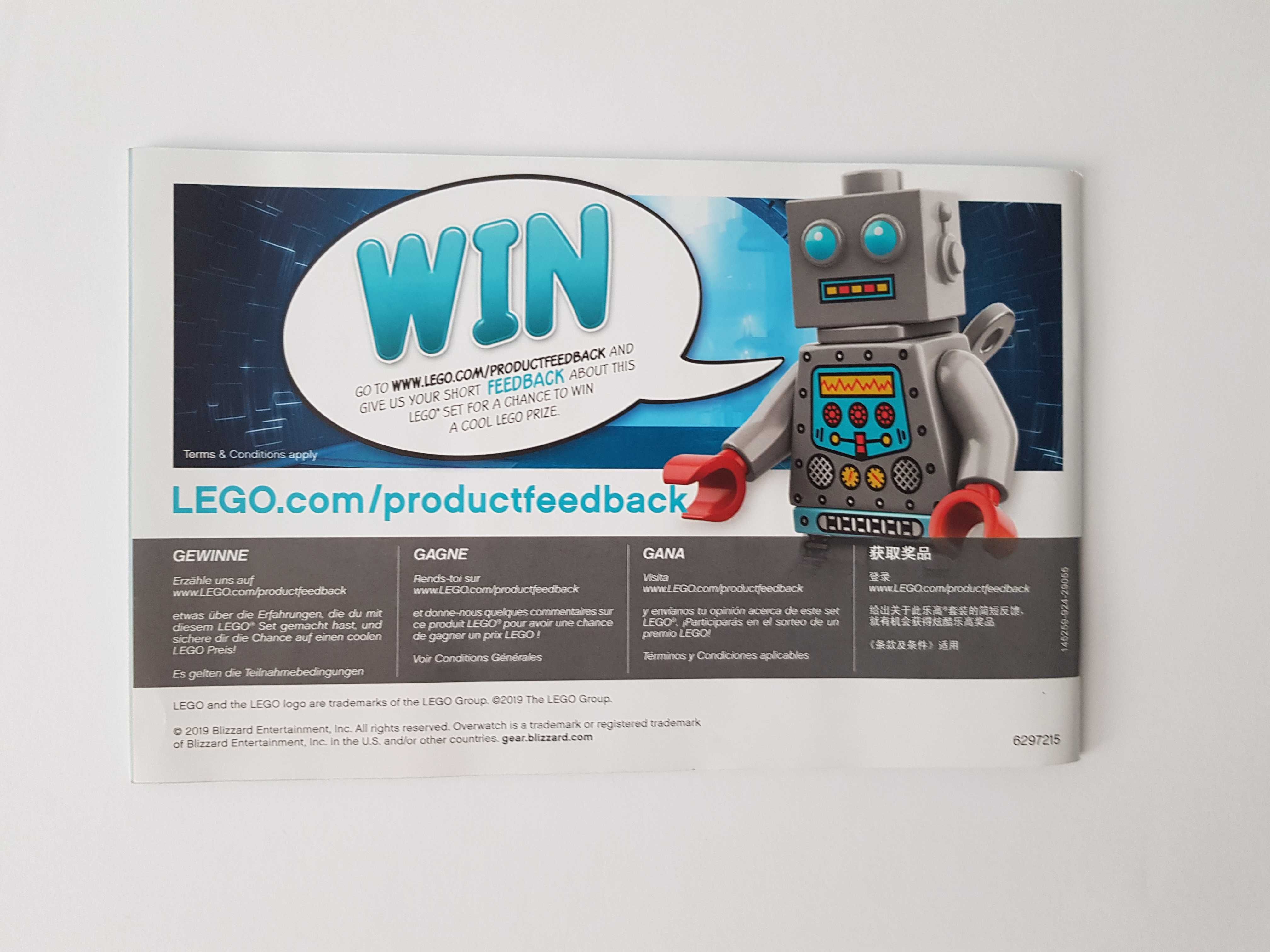 Lego instrukcja Wrecking Ball Overwatch, 75976