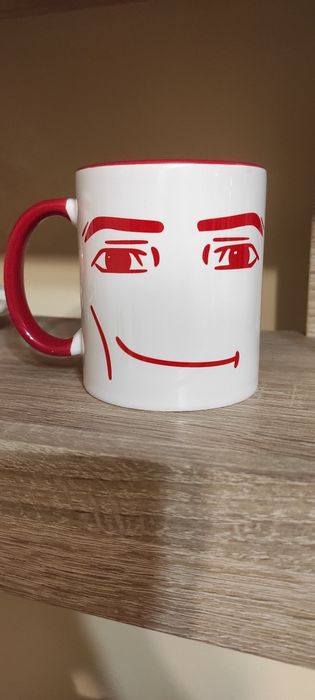 Kubek ceramiczny z motywem z gry Roblox 300 ml czerwony nowy