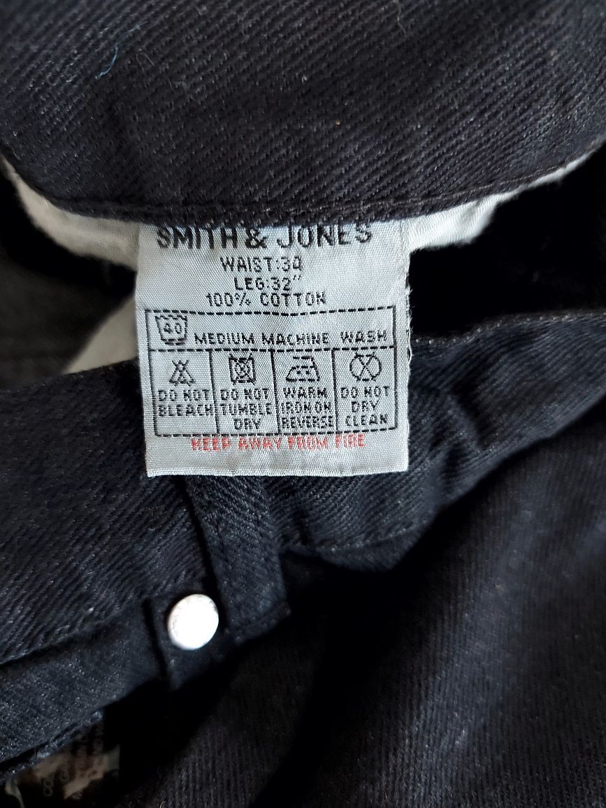 Męskie spodnie jeansowe W34 L32 Smith&Jones 100% bawełniany Jeans