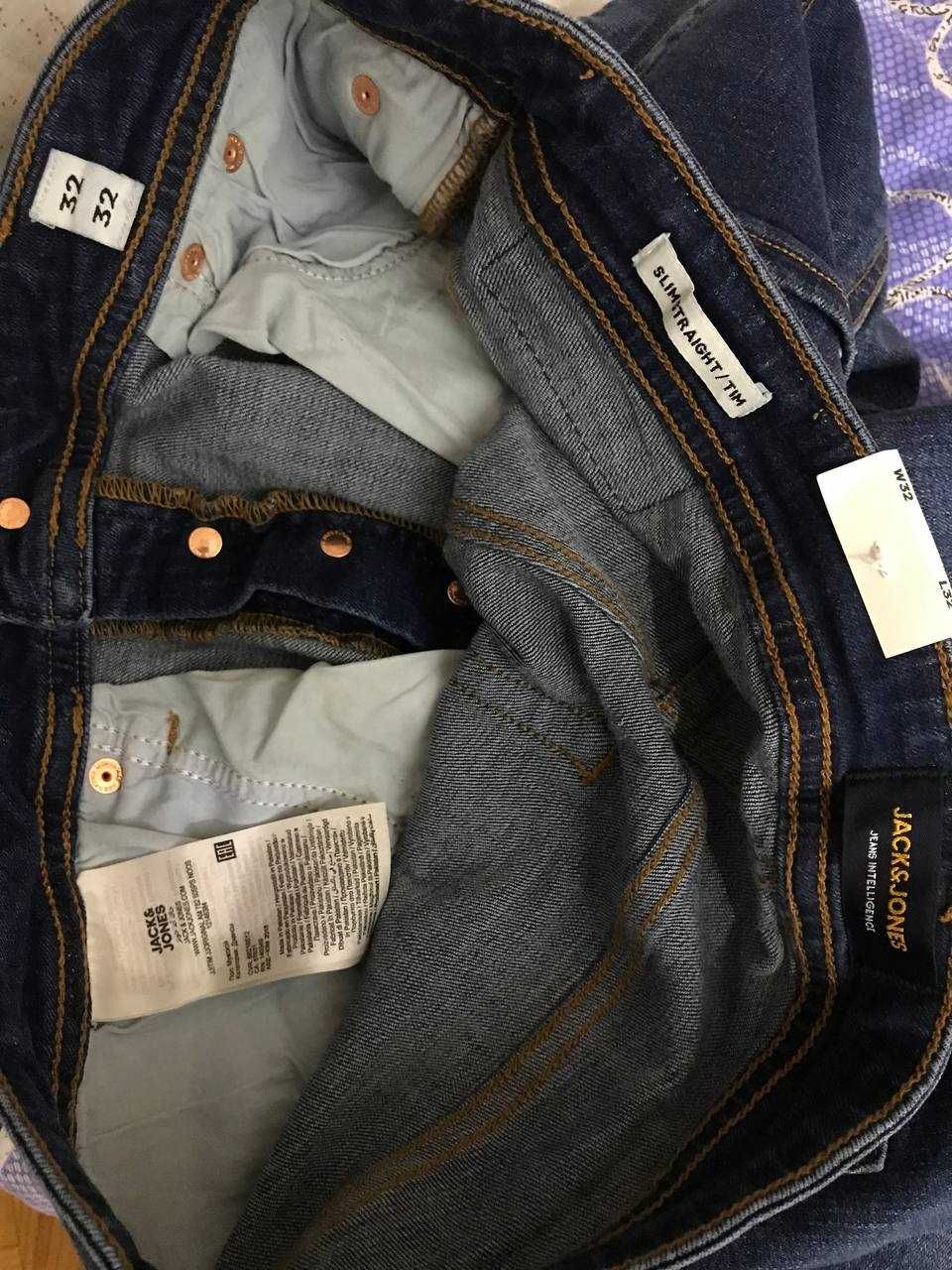 Мужские джинсы штаны Jack&Jones Slim/Straight Size 32/32 оригинал