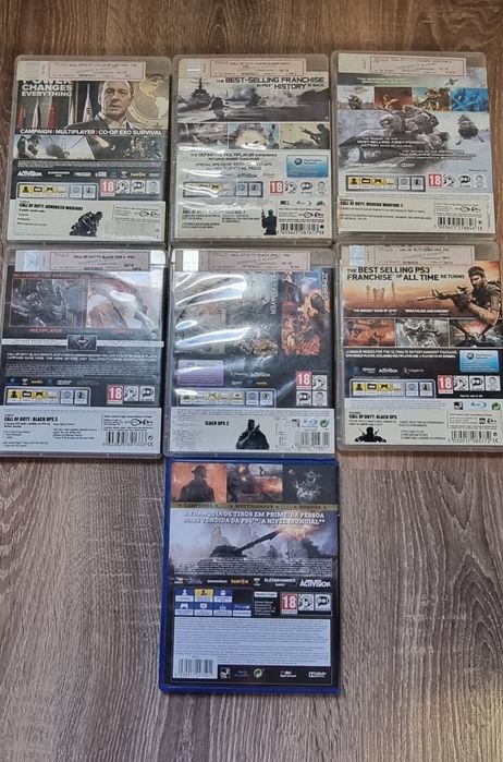 Conjunto Call of duty PS3 e PS4
